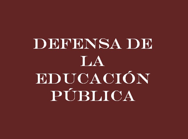 Secundaria: Defensa de la Educación Pública 